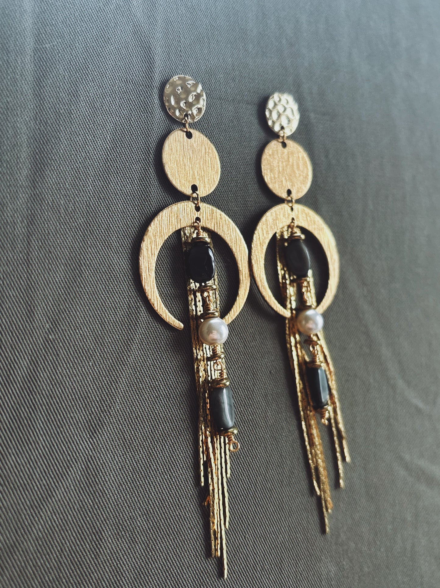 Moonlight magic 14K Gold-Plated earrings