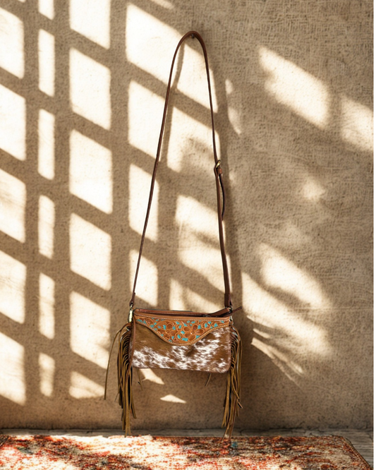 Western American Darling genuine Leather cowhide Purse